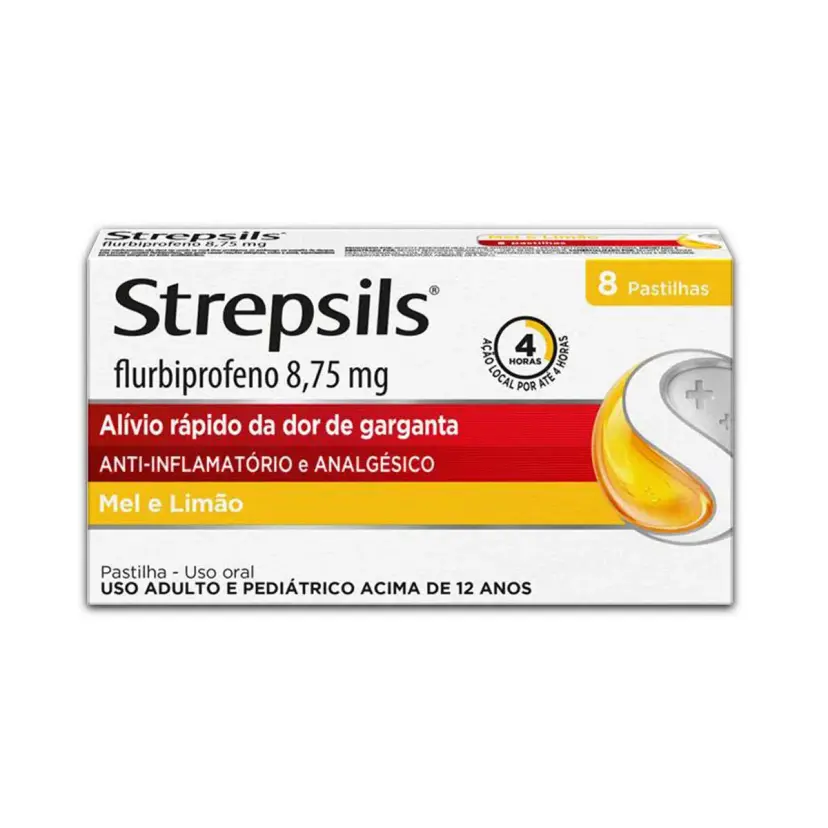 STREPSILS 8,75MG MEL/LIMAO 8 PAST
