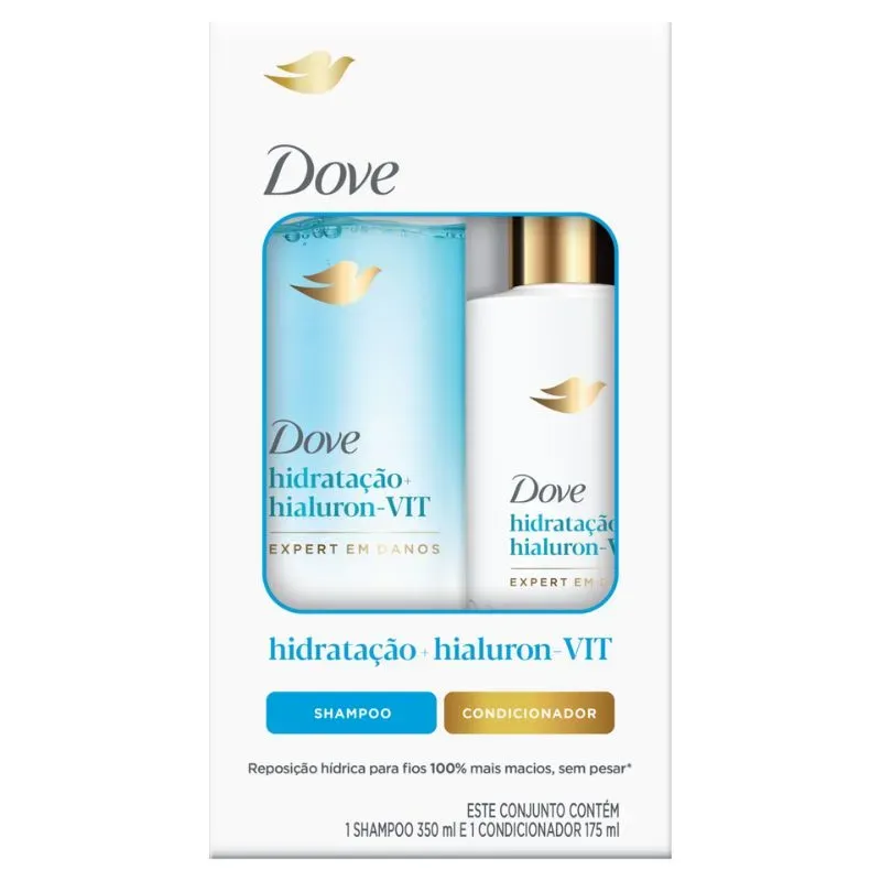 SH DOVE 350ML + CO 175ML HIDRATACAO + HIALURON VIT