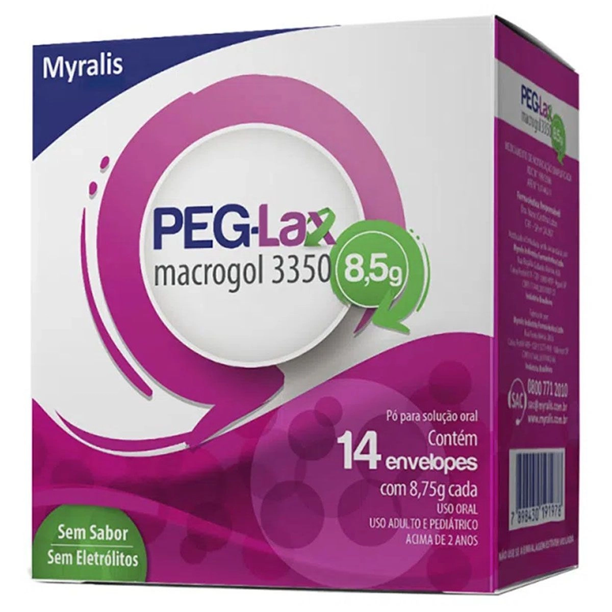 PEG-LAX 3350 14ENV DE 8,75G S/ SABOR