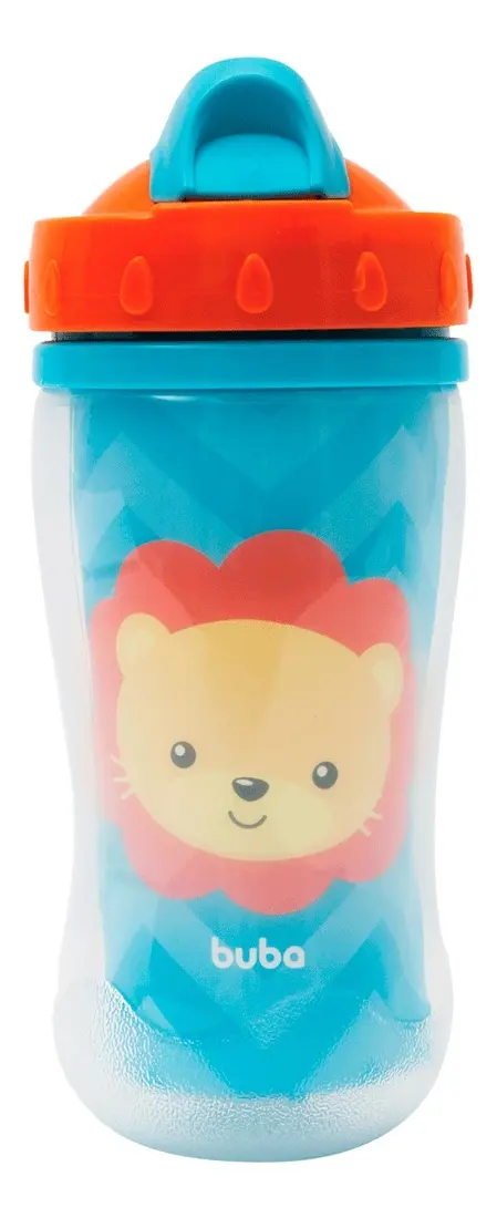 COPO BUBA PAREDE DUPLA ANIMAL FUN LEAO