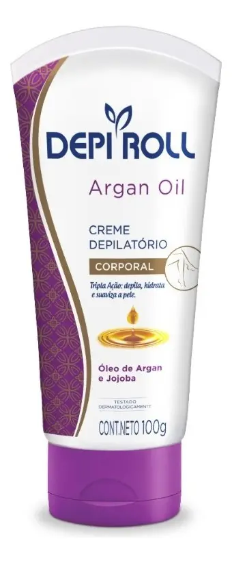 CREME DEPILATORIO DEPI ROLL ARGAN 100G