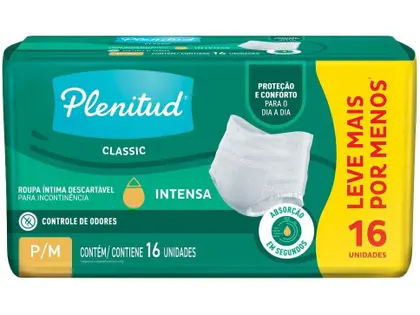 ROUPA PLENITUD CLASSIC P/M 16UN