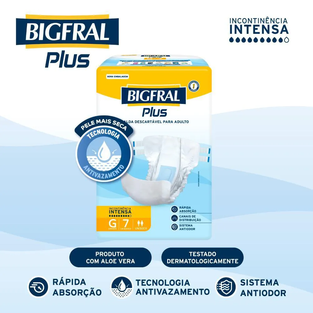 FRALDA BIGFRAL PLUS ADULTO G 7UN - foto 2