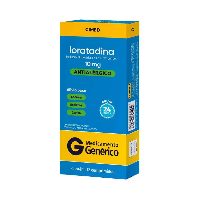 LORATADINA 10MG 12CPS