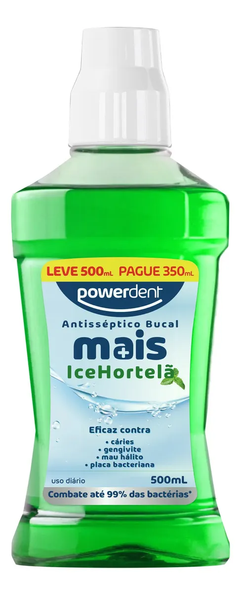ENXAG POWERDENT C/ ALCOOL HORTELA 500ML