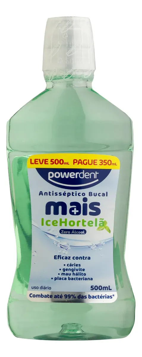 ENXAG POWERDENT ZERO ALCOOL HORTELA 500ML