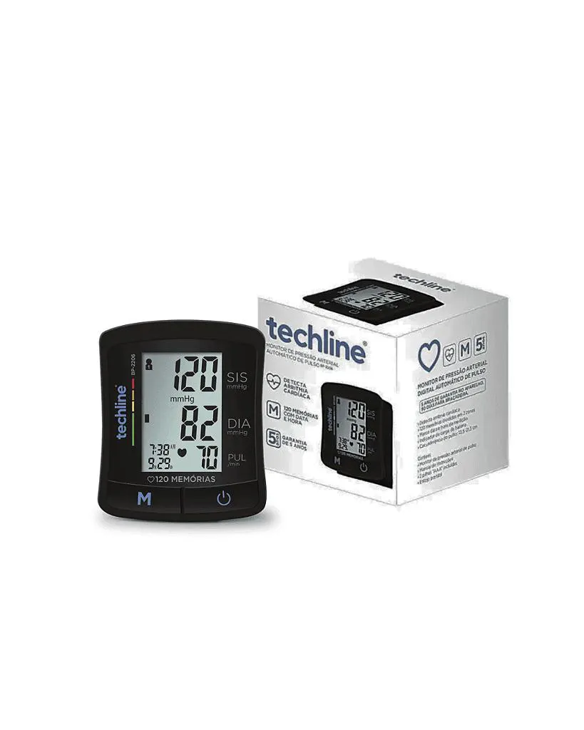 APARELHO DE PRESSAO PULSO TECHLINE BP 2206 - foto 3