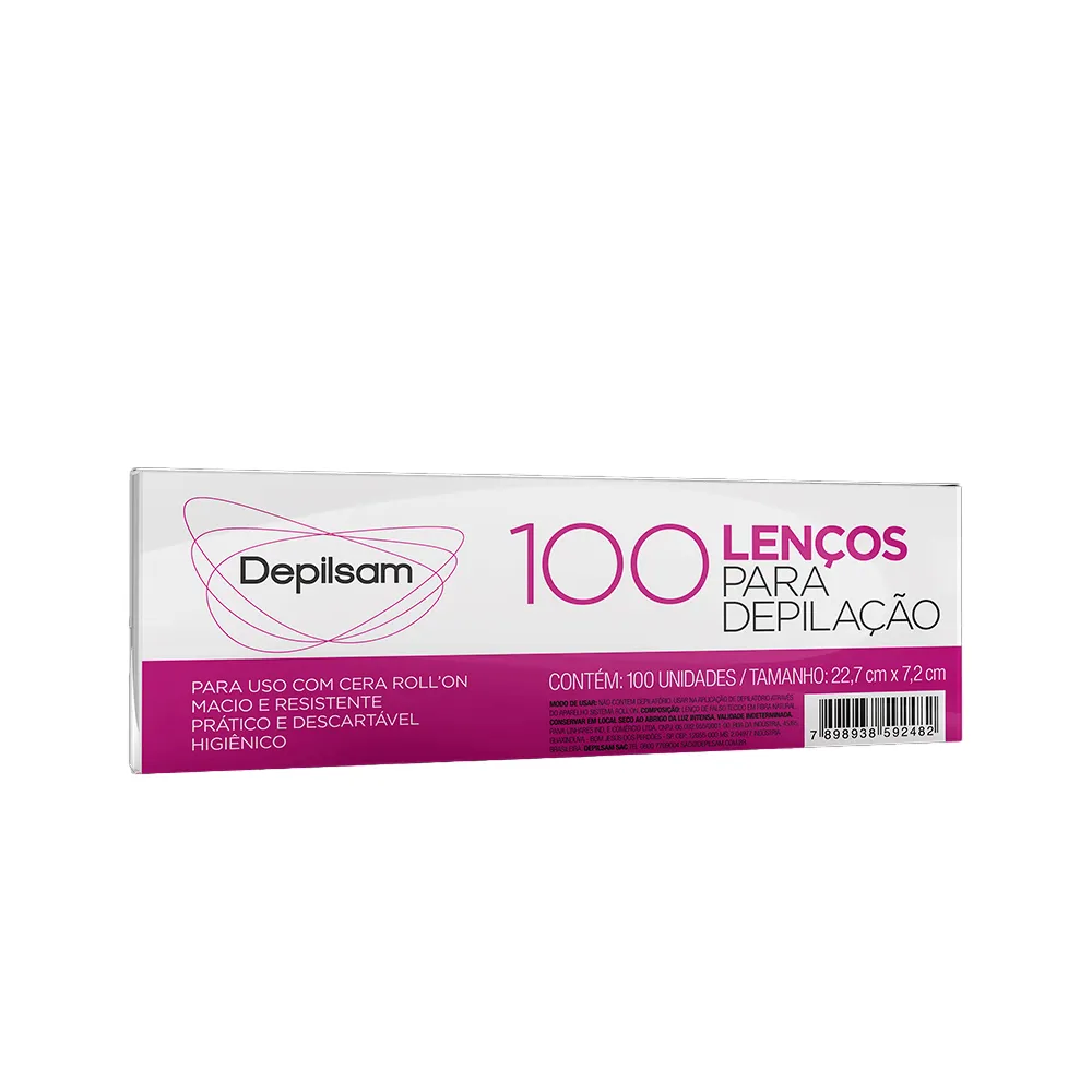 LENCO P/ DEPILACAO DEPILSAN 100UN
