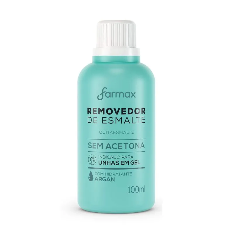 REMOVEDOR DE ESMALTE S/ACETONA P/ UNHA GEL 100ML