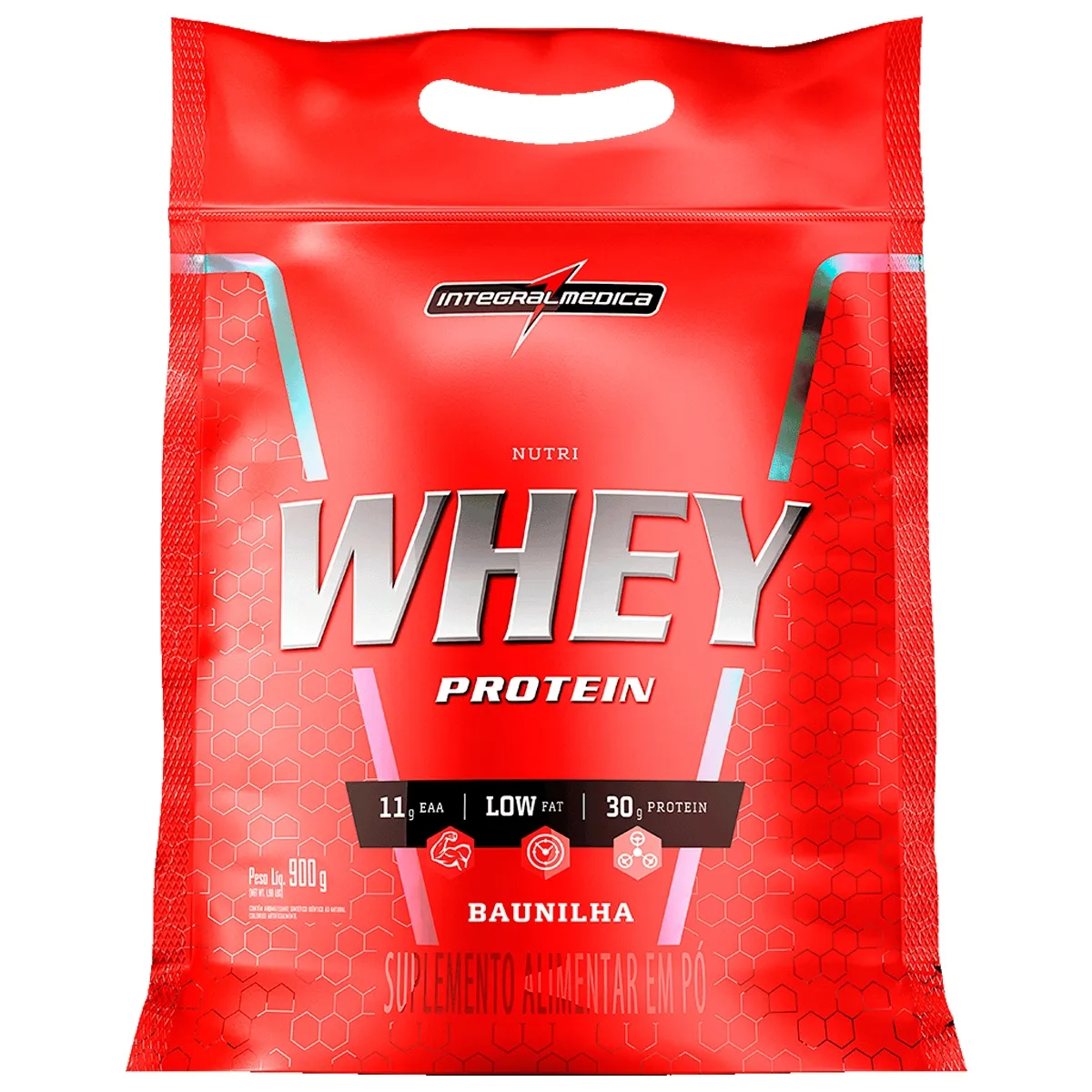 WHEY PROTEIN BAUNILHA REFIL 900G