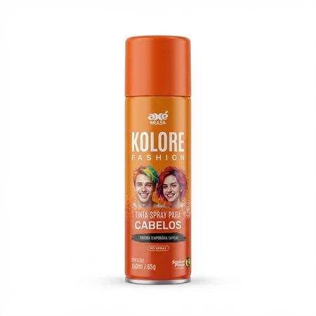 TINTA SPRAY KOLORE FASHION LARANJA 150ML