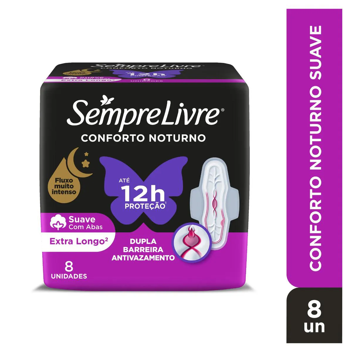ABS S. LIVRE NOTURNO SUAVE C/ABAS 8UN