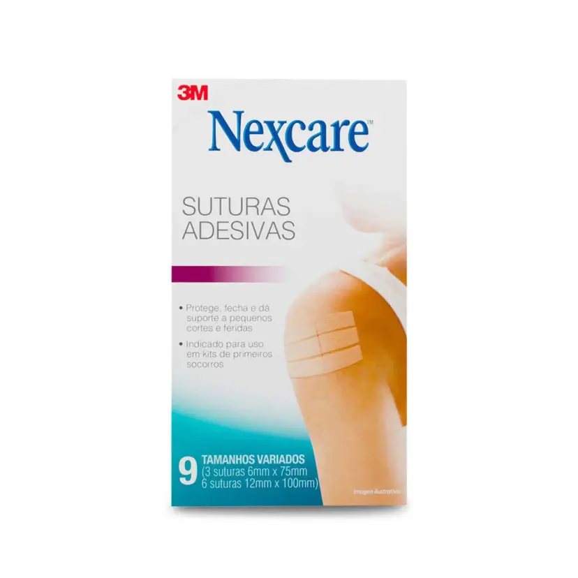 CURATIVO NEXCARE SUTURA ADESIVOS VARIADOS 9UN
