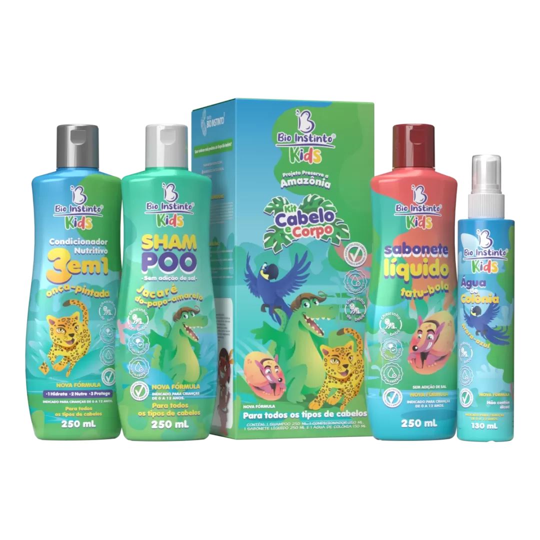 KIT CABELO E CORPO BIO INSTINTO KIDS