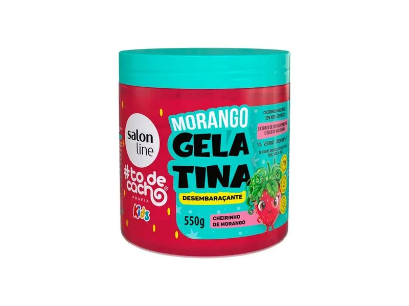 GELATINA SALON L KIDS MORANGO 550G