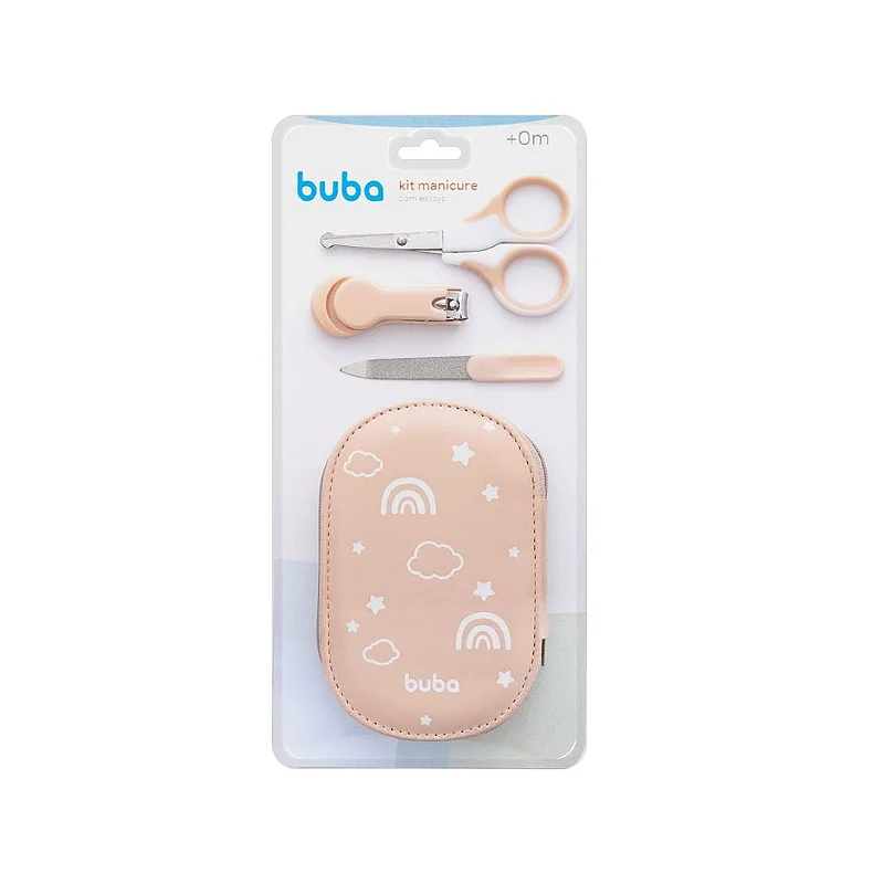 KIT MANICURE BUBA BABY CASE CEU ROSA
