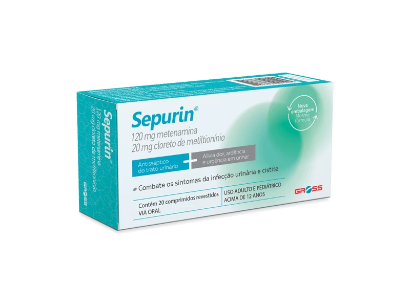 SEPURIN 120 MG 20 MG C/ 20 CP