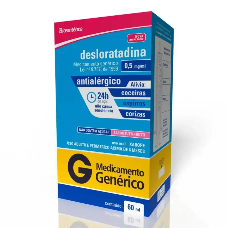 DESLORATADINA 0,5MG XPE 60ML