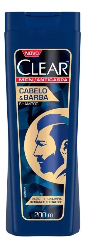 SH CLEAR MEN CABELO E BARBA 200ML