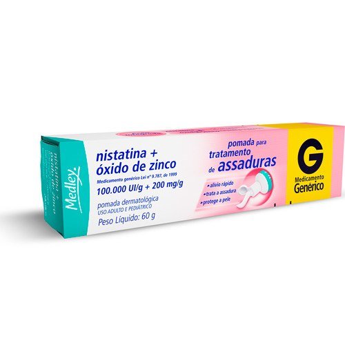 NISTATINA + OXIDO DE ZINCO 60G