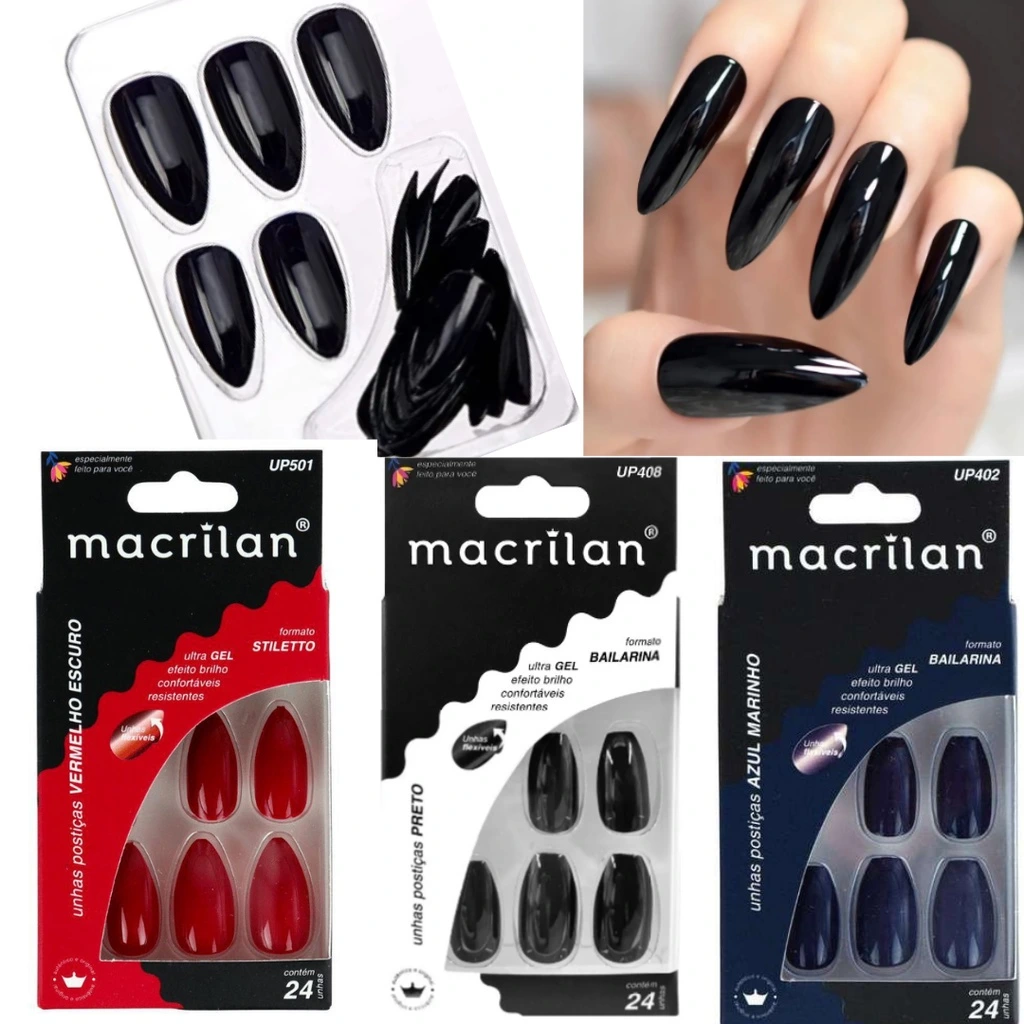 UNHAS POSTICAS MACRILAN STILETO 24U