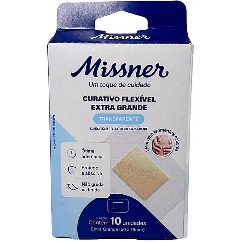 CURATIVO FLEXIVEL TRANSP EXTRA GRANDE 10UND