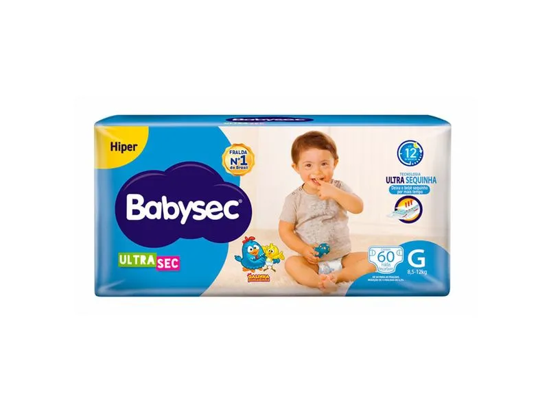 FRALDA BABYSEC HIPER G 60 UN