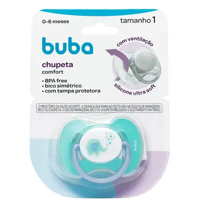 CHUPETA BUBA TAM.1 ELEFANTE AZUL