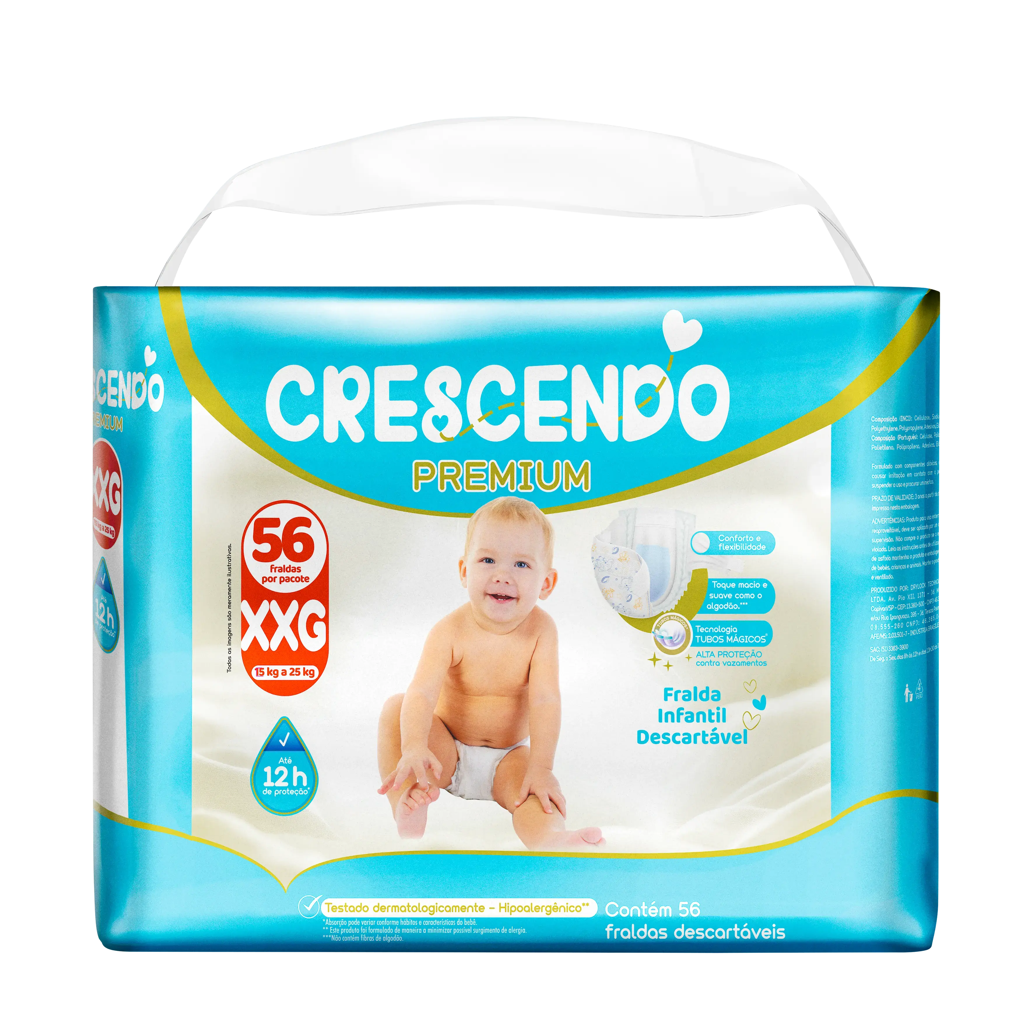 FRALDA CRESCENDO PREMIUM XXG 56UN