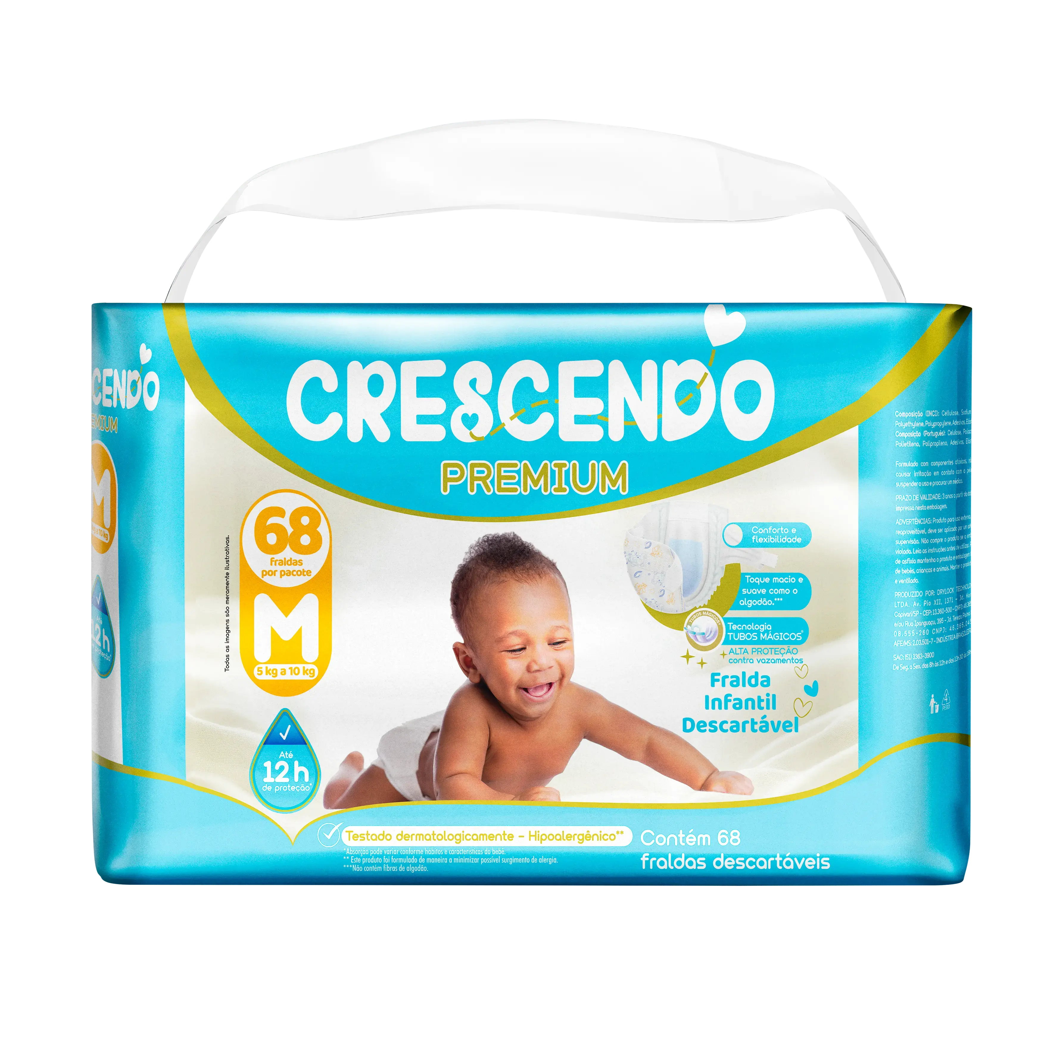 FRALDA CRESCENDO PREMIUM M 68UN