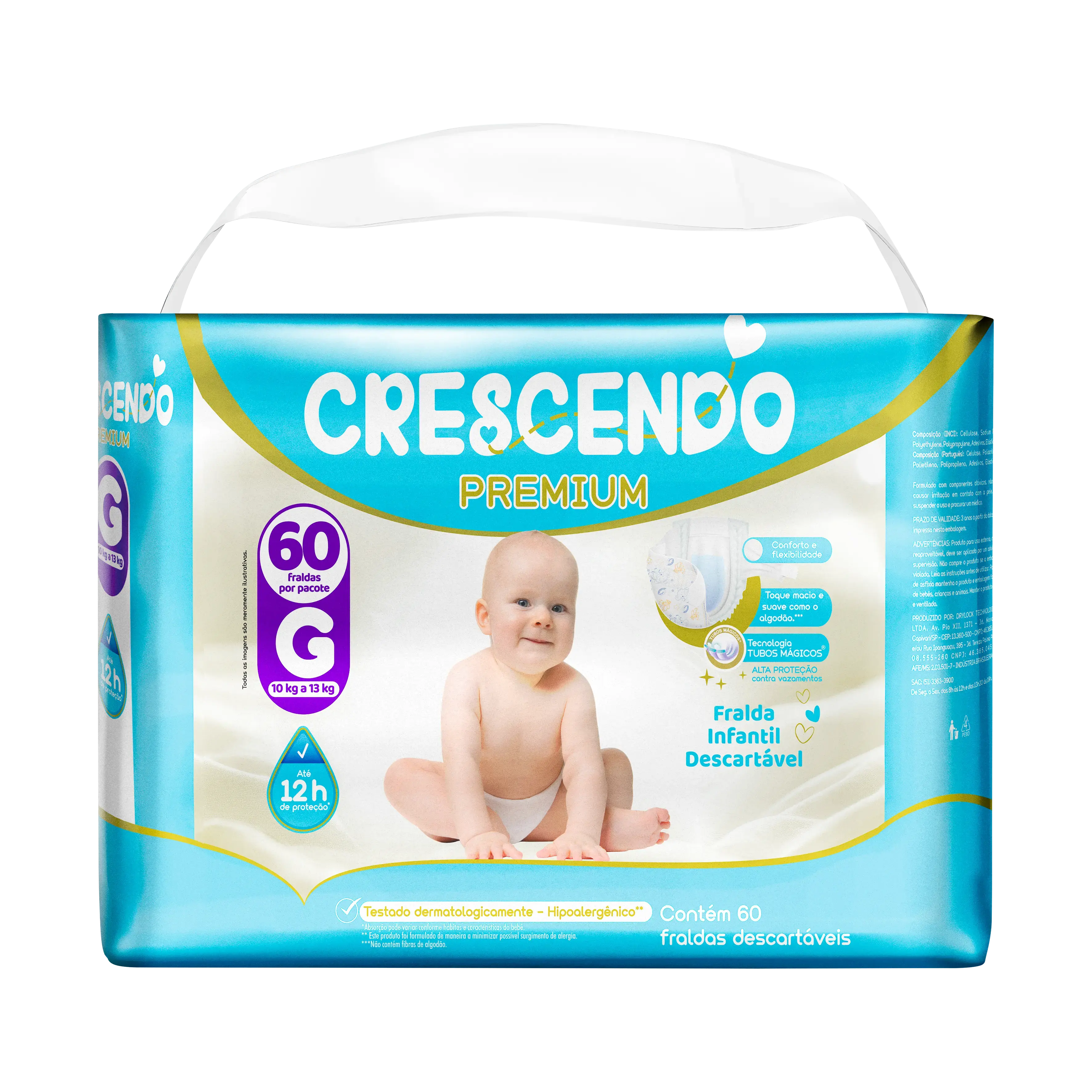 FRALDA CRESCENDO PREMIUM G 60UN