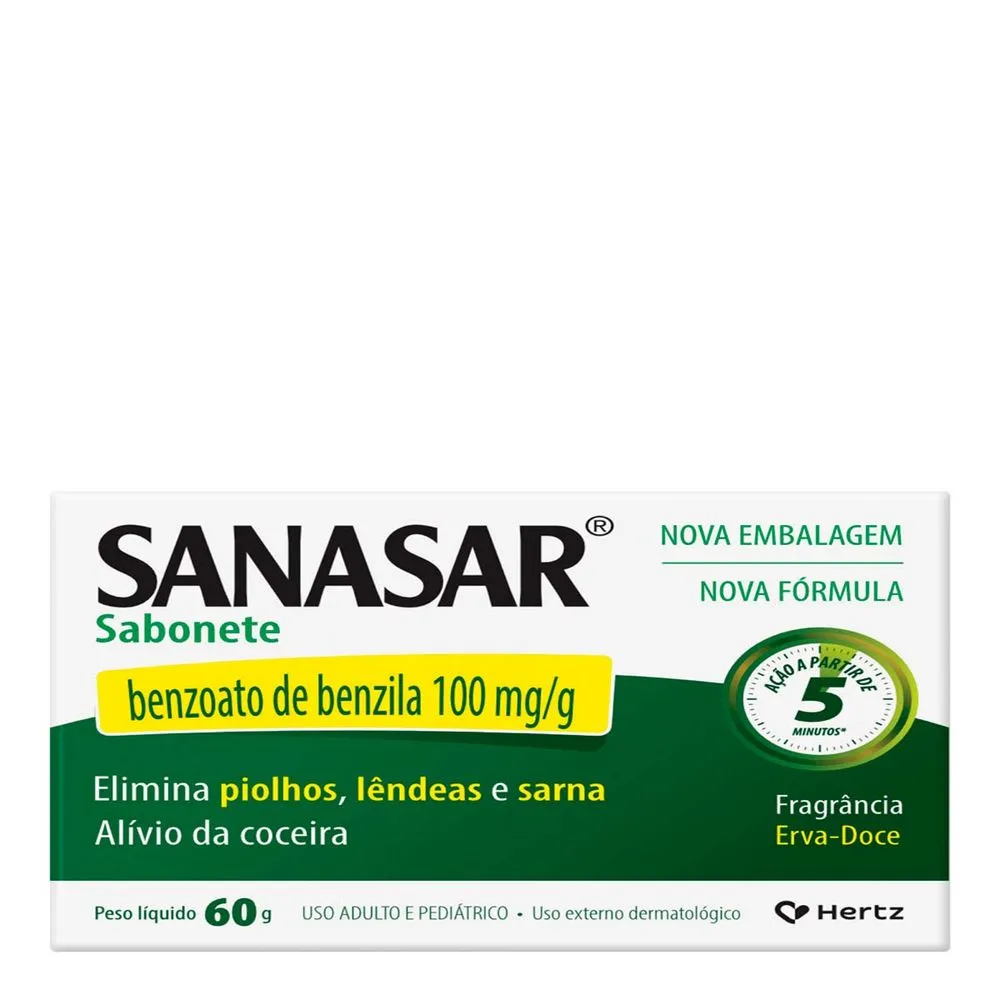 SANASAR ERVA DOCE SABONETE 60G