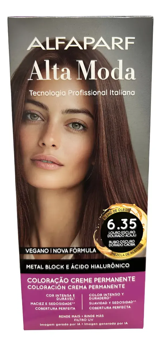 TINTA ALTA MODA 6.35 LOURO ESCURO DOURADO ACAJU