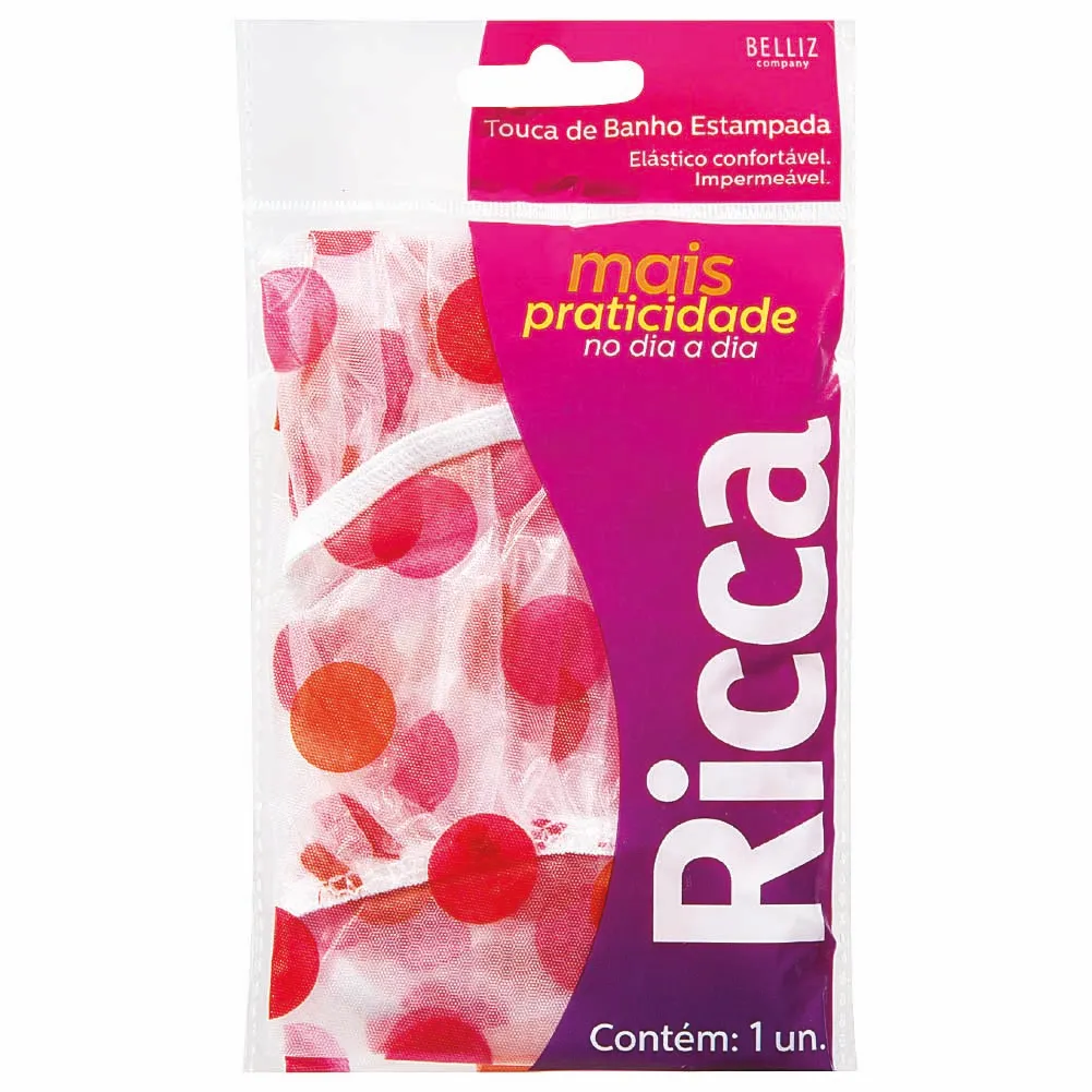 TOUCA DE BANHO RICCA ESTAMPADA 1UN