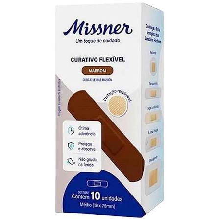 CURATIVO FLEXIVEL MARROM 10UND