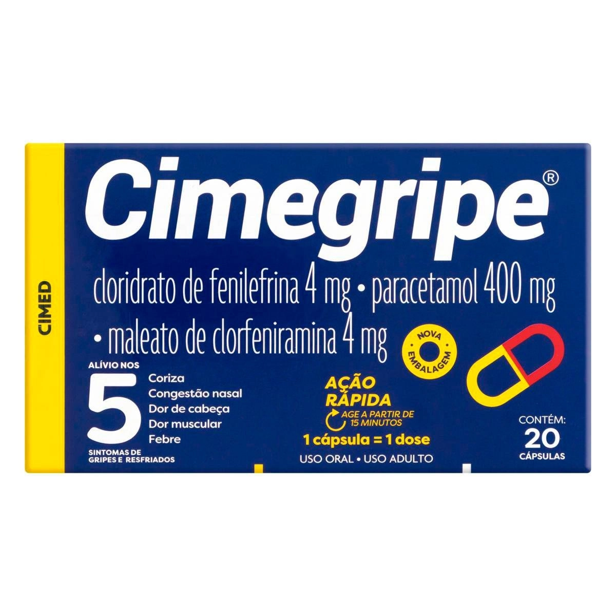 CIMEGRIPE C/ 20 CAP