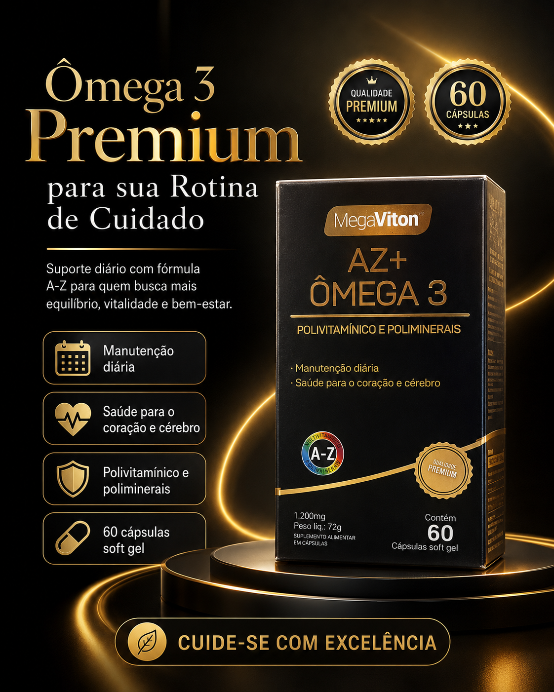 MEGAVITON CX AZ + OMEGA 3 1200MG 60CAP