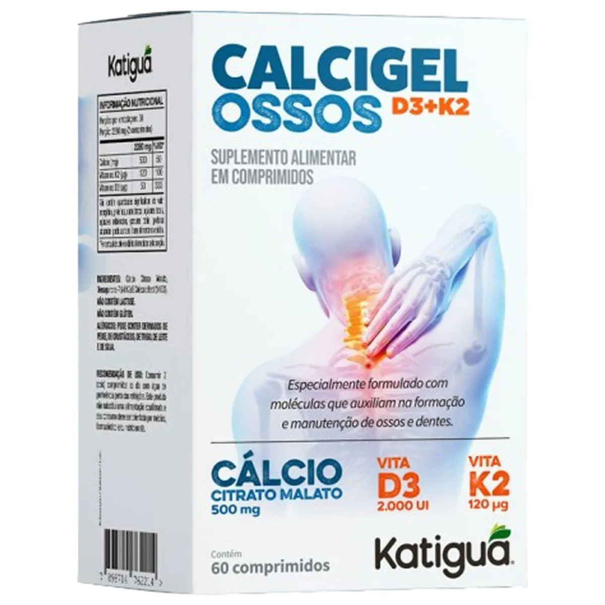 CALCIGEL OSSO CCM + D3 + K2 500MG 30CPR