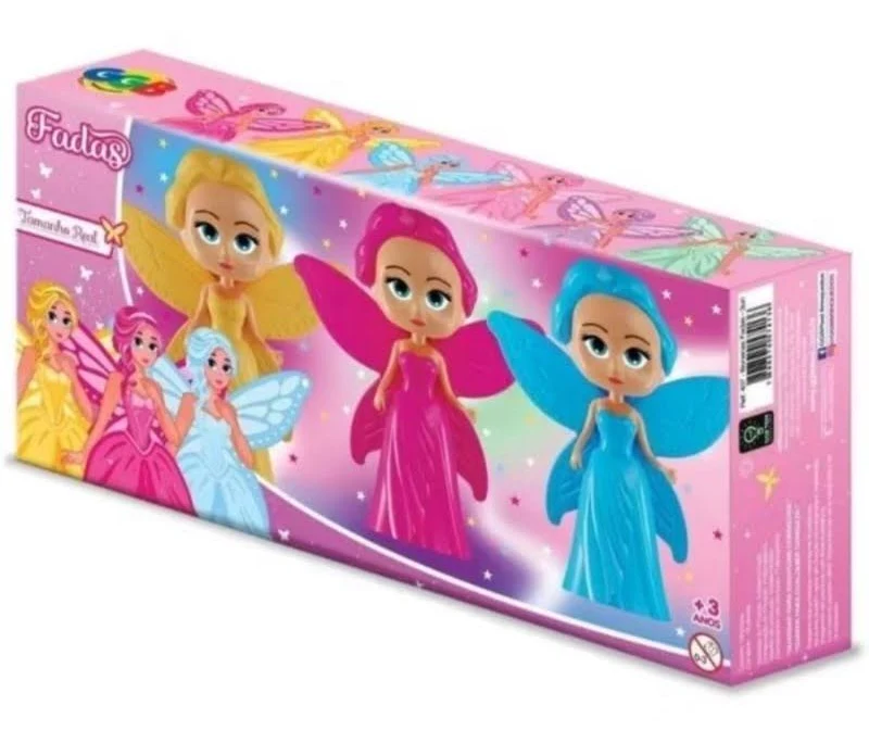BONECA FADAS MONTA MONTA C/3UNID