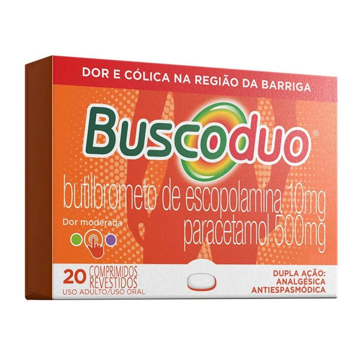 BUSCODUO 10/500MG 20CPS