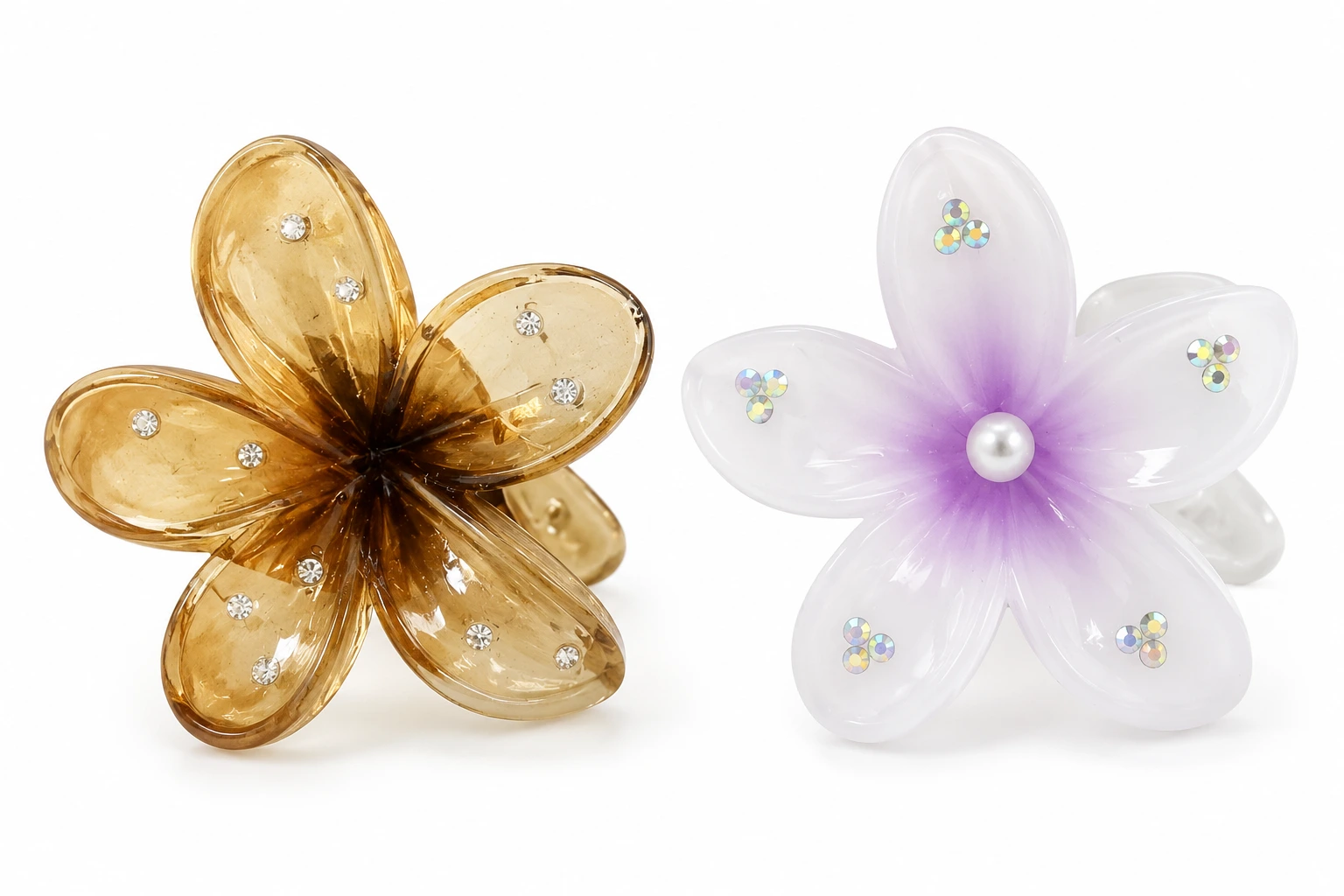 PRESILHA FLOR GRANDE C/ STRASS