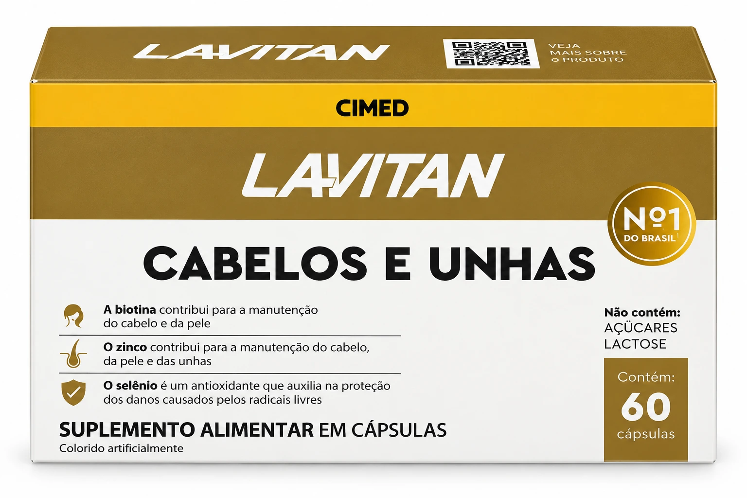 LAVITAN CABELOS E UNHAS 60CPS