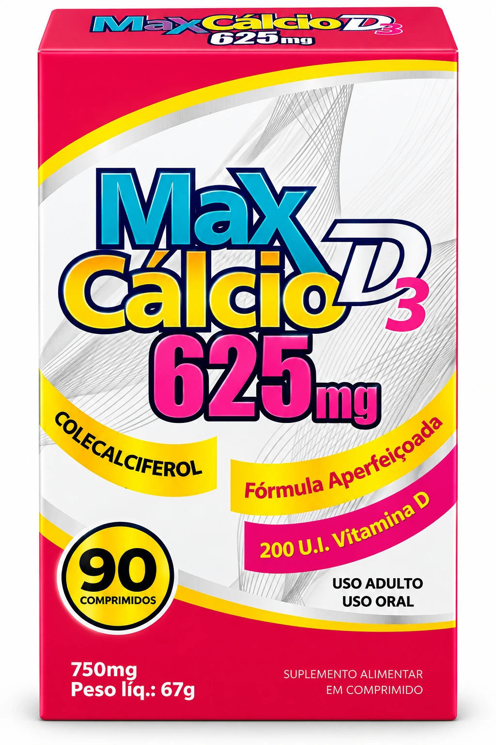 MAX CALCIO D3 625MG 90CP