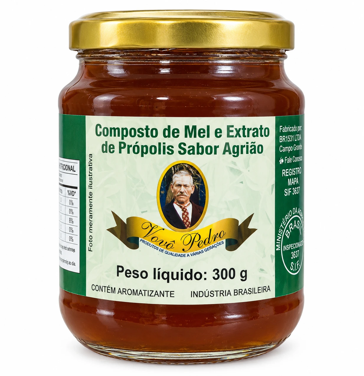 COMPOSTO MEL, PROPOLIS E AGRIAO 300G