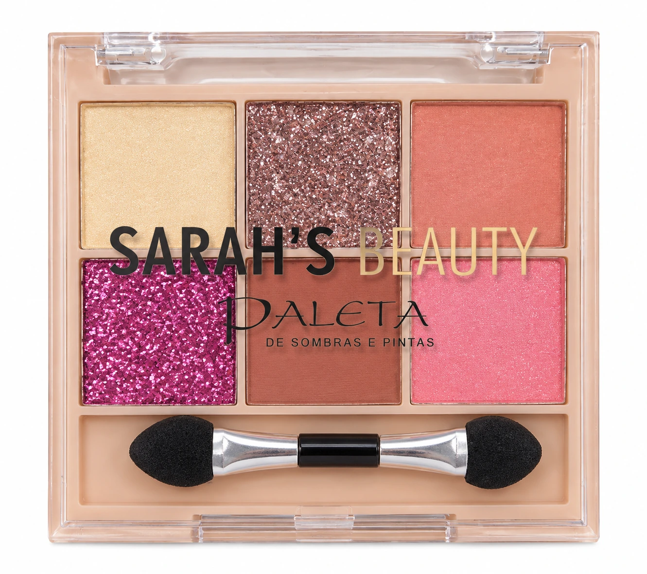 PALETA SOMBRAS SARAH'S BEAUTY 6 CORES
