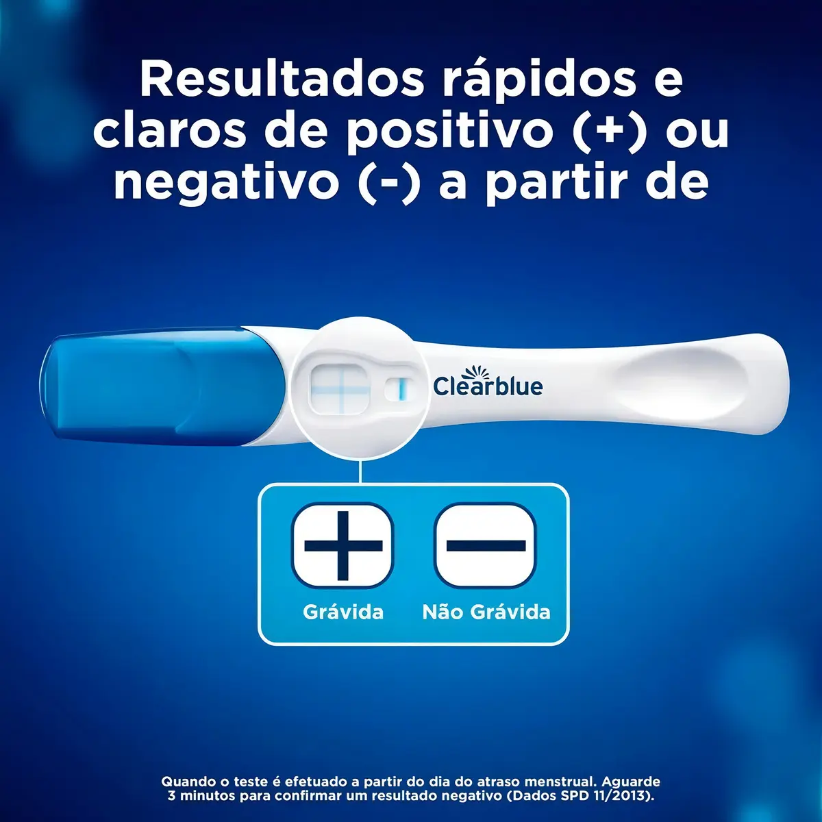 TESTE GRAVIDEZ CLEARBLUE PLUS 2UNI - foto 2