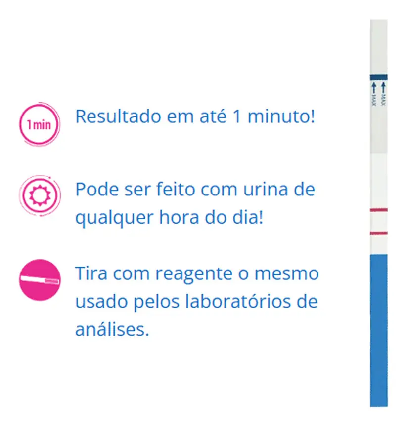 TESTE DE GRAVIDEZ CONFIRA C/ 1 - foto 2