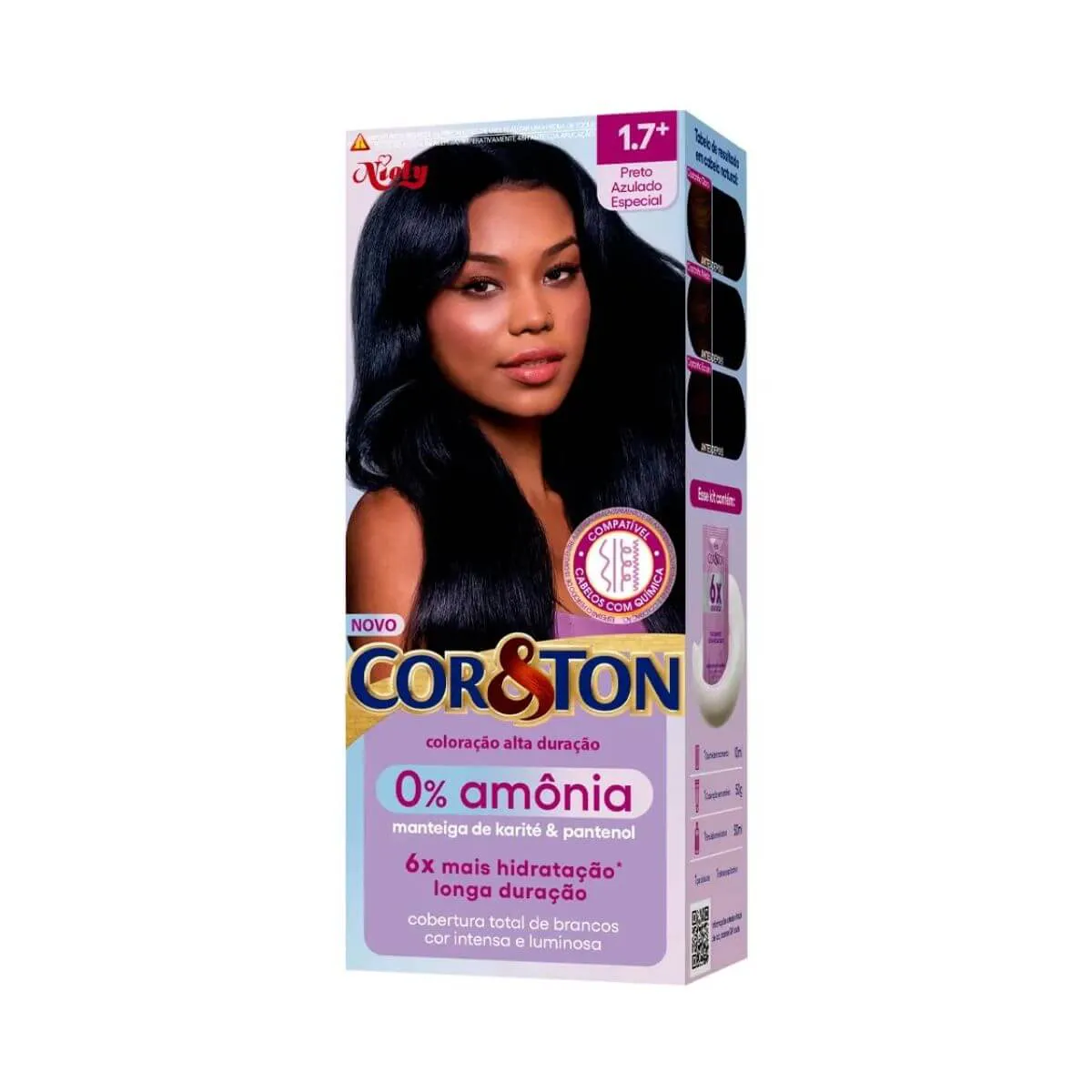 TINTA CORETON S/AMONIA 1.7 PRETO