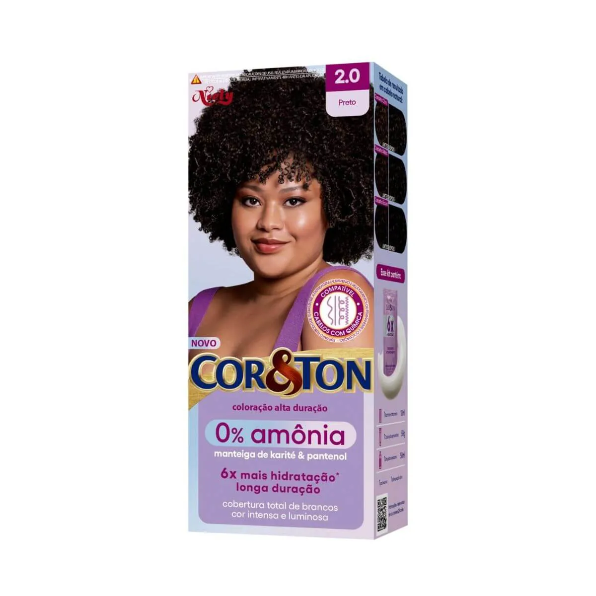 TINTA CORETON S/AMONIA 2.0 PRETO