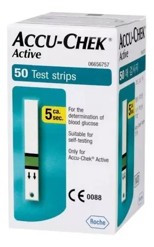 TIRAS GLICEMIA ACCUCHEK ACTIVE 50UN